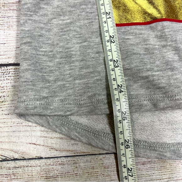 NFL San Francisco 49ers Girls Love 49ers Gray Red Hoodie Sweater Size 12/14 - Picture 9 of 9